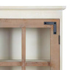 Mobiletto da parete decorativo da fattoria Hutchins, 76,2 x 16,5 x 71,1 cm, bianco/marrone, nessun assemblaggio richiesto