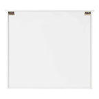 Mobiletto da parete decorativo da fattoria Hutchins, 76,2 x 16,5 x 71,1 cm, bianco/marrone, nessun assemblaggio richiesto