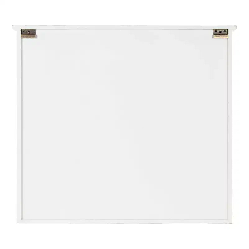Mobiletto da parete decorativo da fattoria Hutchins, 76,2 x 16,5 x 71,1 cm, bianco/marrone, nessun assemblaggio richiesto
