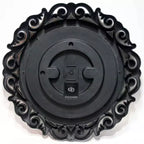 Specchio da parete rotondo da 22" Argento antico - Infinity Instruments: Stile romanico, nessun assemblaggio richiesto