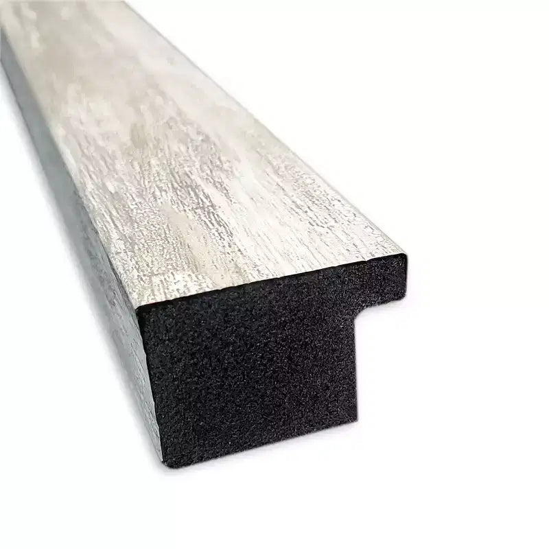 Specchio da parete per bagno sottile crepato non smussato 28" x 28" Argento metallizzato