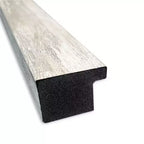 Specchio da parete per bagno sottile crepato non smussato 28" x 28" Argento metallizzato