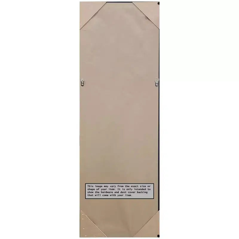 Specchio da porta a figura intera William Narrow da 18" x 52" con cornice bronzo, nessun assemblaggio richiesto