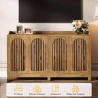 Mobile credenza da cucina, credenza a buffet in stile rustico 57