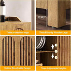 Mobile credenza da cucina, credenza a buffet in stile rustico 57