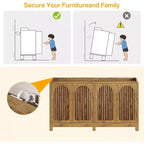 Mobile credenza da cucina, credenza a buffet in stile rustico 57