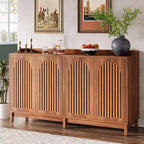 Mobile credenza da cucina, credenza a buffet in stile rustico 57