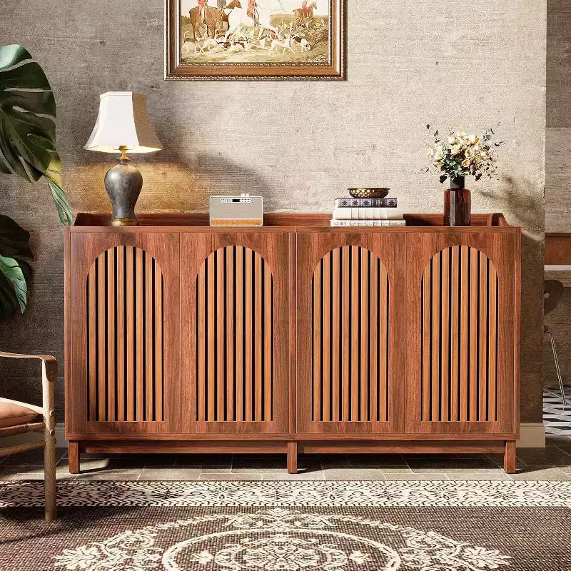 Mobile credenza da cucina, credenza a buffet in stile rustico 57