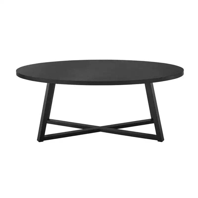 Tavolino da caffè ovale in legno Harmony moderno 3 pezzi