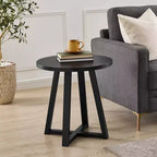Tavolino da caffè ovale in legno Harmony moderno 3 pezzi