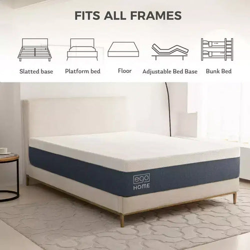14 cm in memory foam al carbone di bambù con rivestimento rinfrescante