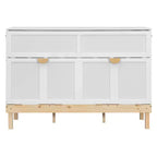 Letto a scomparsa Queen Size Merax con maniglie e gambe in legno massello di pino, elegante