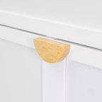 Letto a scomparsa Queen Size Merax con maniglie e gambe in legno massello di pino, elegante