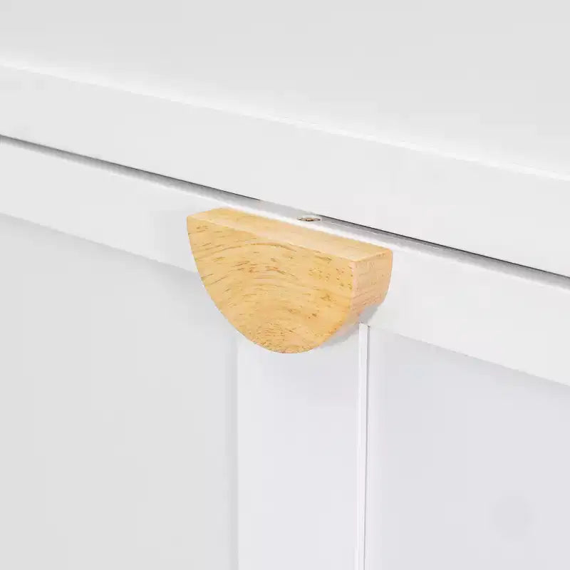 Letto a scomparsa Queen Size Merax con maniglie e gambe in legno massello di pino, elegante