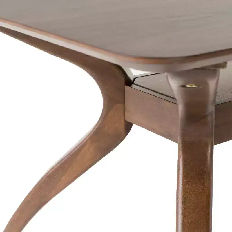 Tavolo da Pranzo Rettangolare Moderno di Metà Secolo Salli in Legno