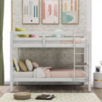 Letto a Castello Gemello con Scaletta, Bianco
