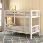 Letto a Castello Gemello con Scaletta, Bianco