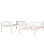 Letto a Castello Gemello con Scaletta, Bianco