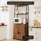 70.8Scaffale da Panettiere con Mobiletto a Cassetti Credenza Alta da Bar Stand da Cucina Industriale