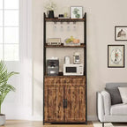 70.8Scaffale da Panettiere con Mobiletto a Cassetti Credenza Alta da Bar Stand da Cucina Industriale