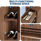 Tavolo da pranzo pieghevole salvaspazio con contenitore - Tavolo da cucina con 6 ruote (4 bloccabili) + cassetto e ripiani, compatto per piccoli spazi