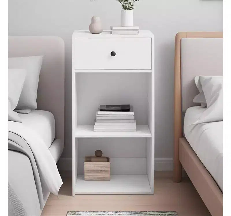 Simple Design White Storage Cabinet with Drawers, Sideboard, Cabinet for Living Room Dining Room Living Room