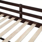 Letto a soppalco basso con scrivania a rotelle e mensole portaoggetti, letto a soppalco singolo in legno con 2 cassetti e lavagna per bambini