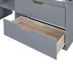 Letto a soppalco basso con scrivania a rotelle e mensole portaoggetti, letto a soppalco singolo in legno con 2 cassetti e lavagna per bambini
