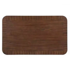 Tavolino da caffè Hostack da 41.5'' in legno con gambe in legno massello e ripiano a giorno per soggiorno, Espresso