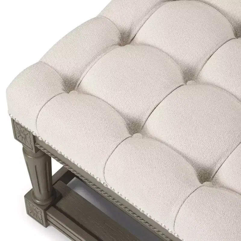 Tavolino da caffè in legno da 41,5'' con gambe in legno massello e ripiano aperto, Espresso