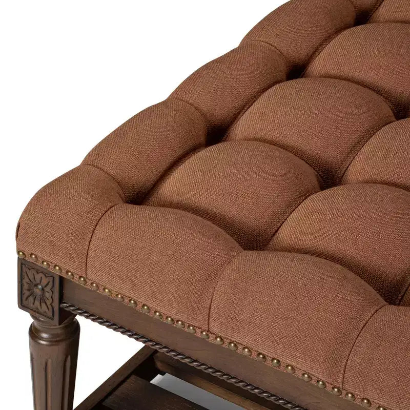 Tavolino da caffè in legno da 41,5'' con gambe in legno massello e ripiano aperto, Espresso