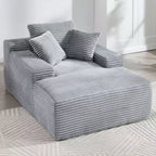 Divano a pavimento in velluto oversize moderno futon