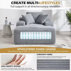 Divano a pavimento in velluto oversize moderno futon