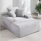 Divano a pavimento in velluto oversize moderno futon