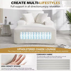 Divano a pavimento in velluto oversize moderno futon
