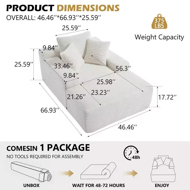 Divano a pavimento in velluto oversize moderno futon