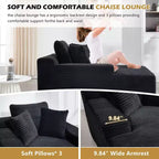 Divano a pavimento in velluto oversize moderno futon