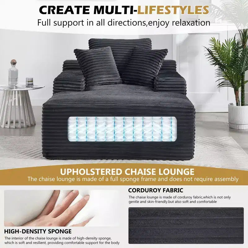 Divano a pavimento in velluto oversize moderno futon