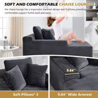 Divano a pavimento in velluto oversize moderno futon