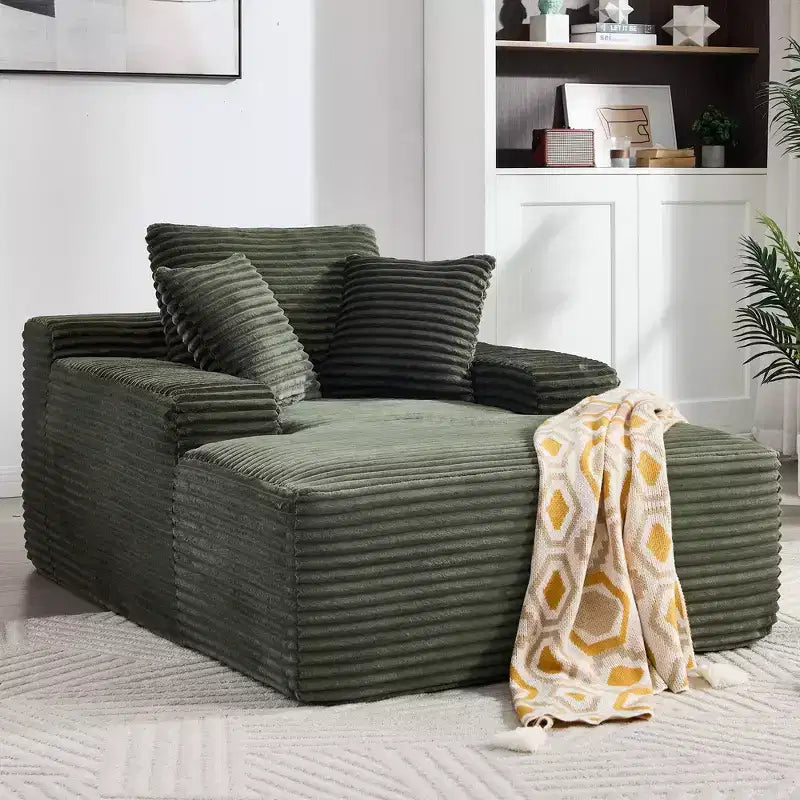 Divano a pavimento in velluto oversize moderno futon