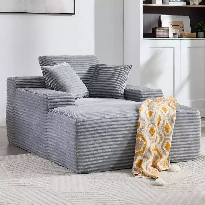 Divano a pavimento in velluto oversize moderno futon