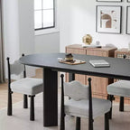 Tavolo da pranzo ovale curvato 79 per 6-8 persone