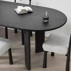 Tavolo da pranzo ovale curvato 79 per 6-8 persone