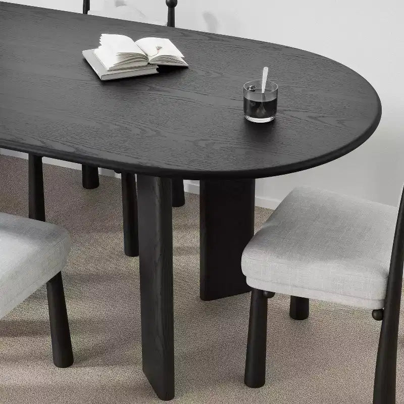 Tavolo da pranzo ovale curvato 79 per 6-8 persone