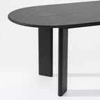 Tavolo da pranzo ovale curvato 79 per 6-8 persone