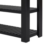 Consolle moderna in legno con cassetti e ripiani, tavolo da ingresso minimalista con contenitore per corridoi e soggiorni