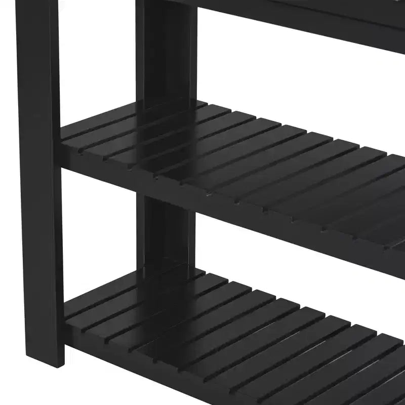 Consolle moderna in legno con cassetti e ripiani, tavolo da ingresso minimalista con contenitore per corridoi e soggiorni
