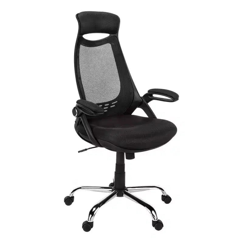 Sedia da ufficio con rotelle in schiuma bianca regolabile in altezza 88,9 cm