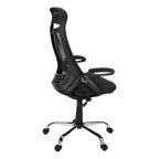 Sedia da ufficio con rotelle in schiuma bianca regolabile in altezza 88,9 cm