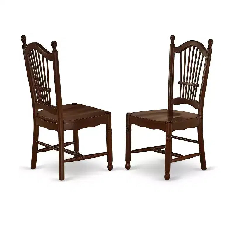 Set Sala da Pranzo Country Francese 3 Pezzi Tavolo e Sedie - Tavolo Rotondo in Legno 36 Pollici con 2 Sedie